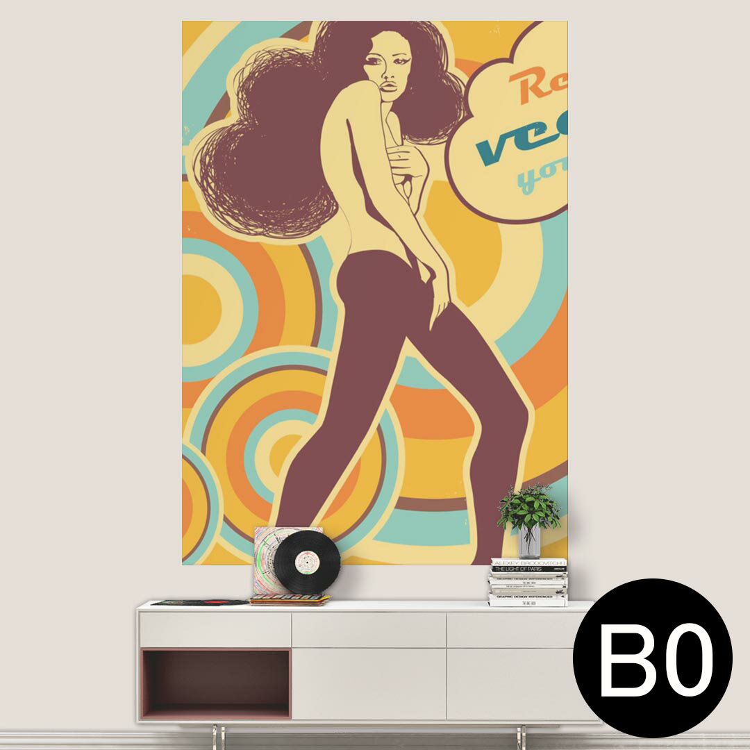 ポステッカー ポスター ウォールステッカー シール式ステッカー 飾り 1030mm×1456mm B0 写真 フォト 壁 インテリア おしゃれ 剥がせる wall sticker poster 003488 人物　キャラクター　イラスト(3)