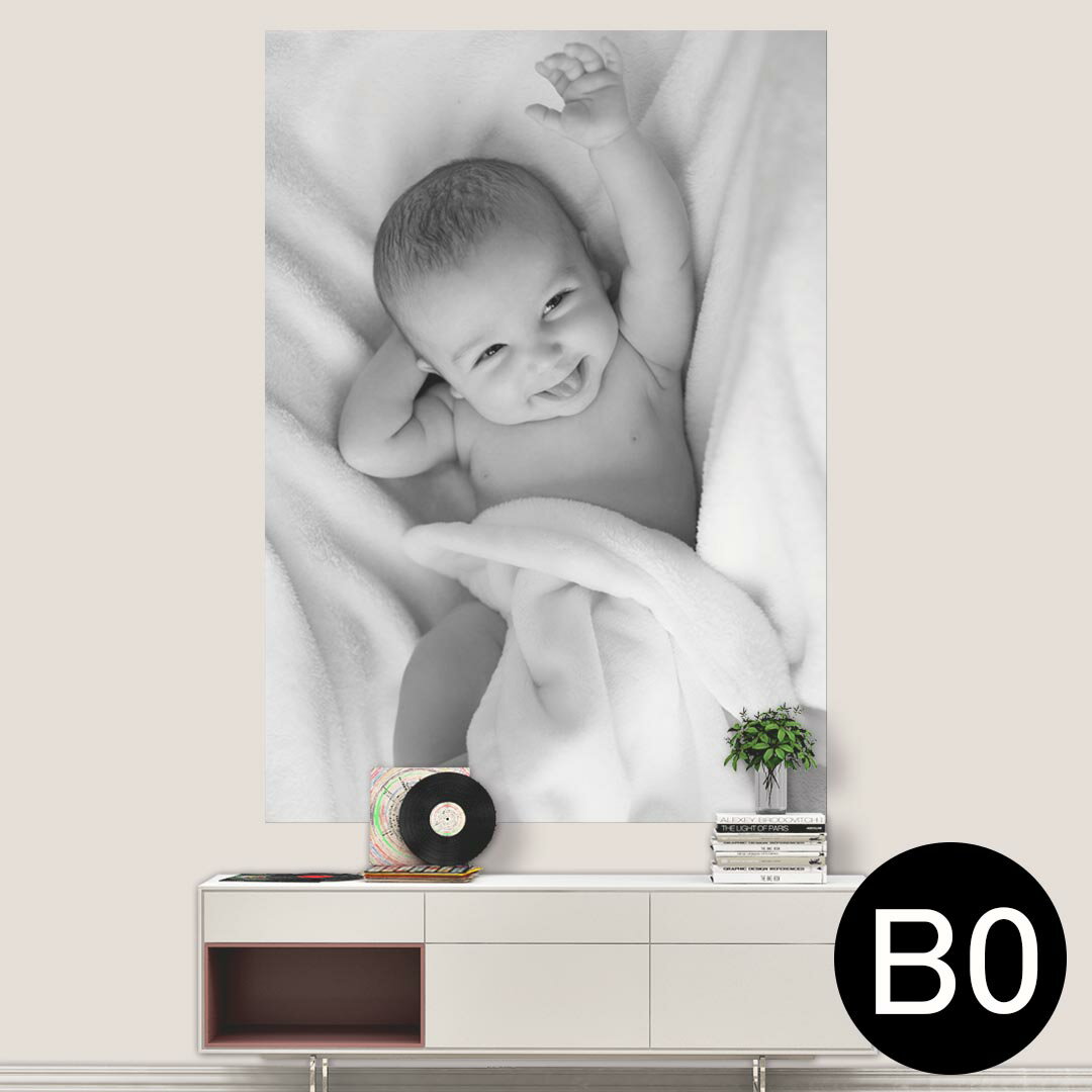 ポステッカー ポスター ウォールステッカー シール式ステッカー 飾り 1030mm×1456mm B0 写真 フォト 壁 インテリア おしゃれ 剥がせる wall sticker poster 022965 子供　モノクロ　写真