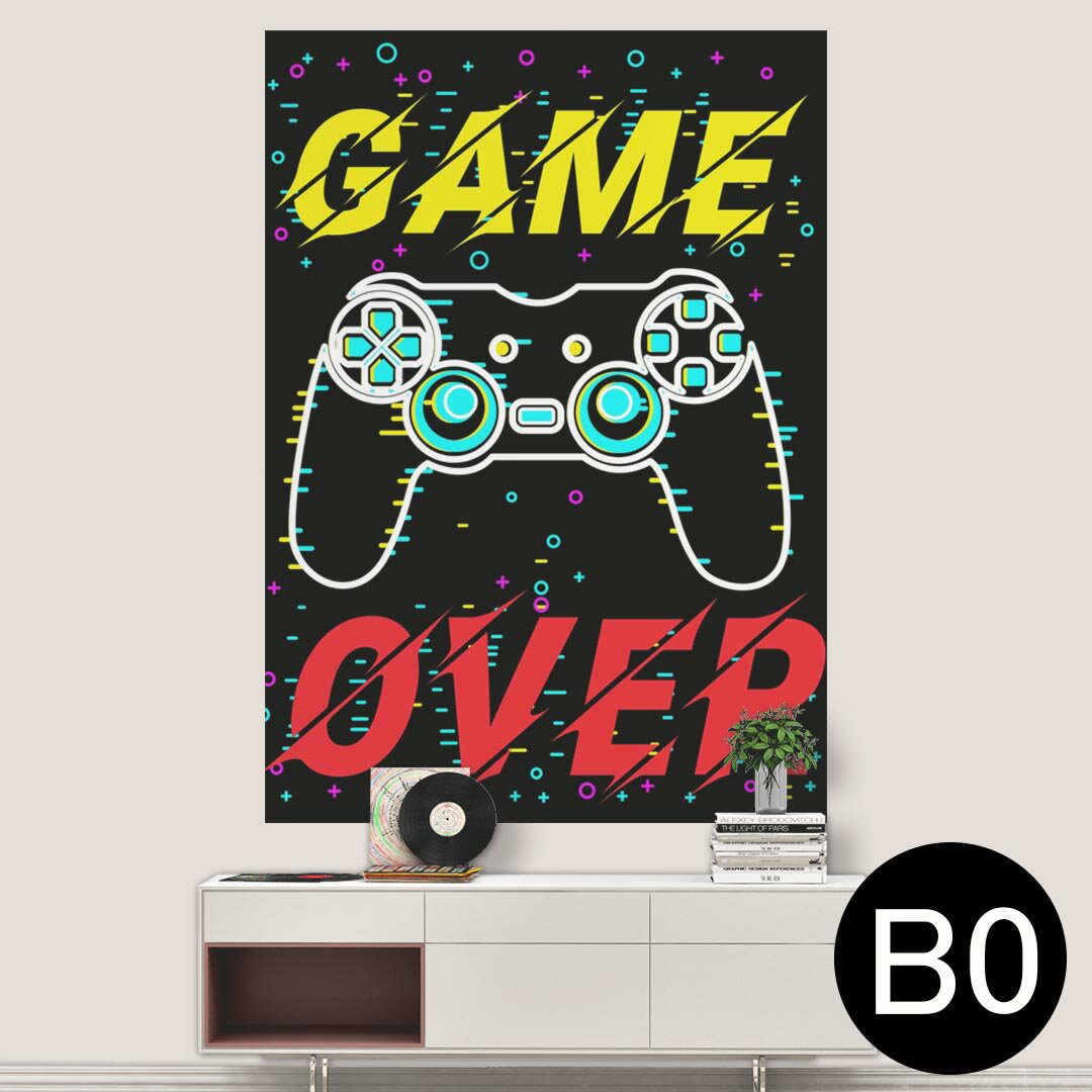 楽天kabeコレポステッカー ポスター ウォールステッカー シール式ステッカー 飾り 1030mm×1456mm B0 写真 フォト 壁 インテリア おしゃれ 剥がせる wall sticker poster 023382 イラスト　ゲーム