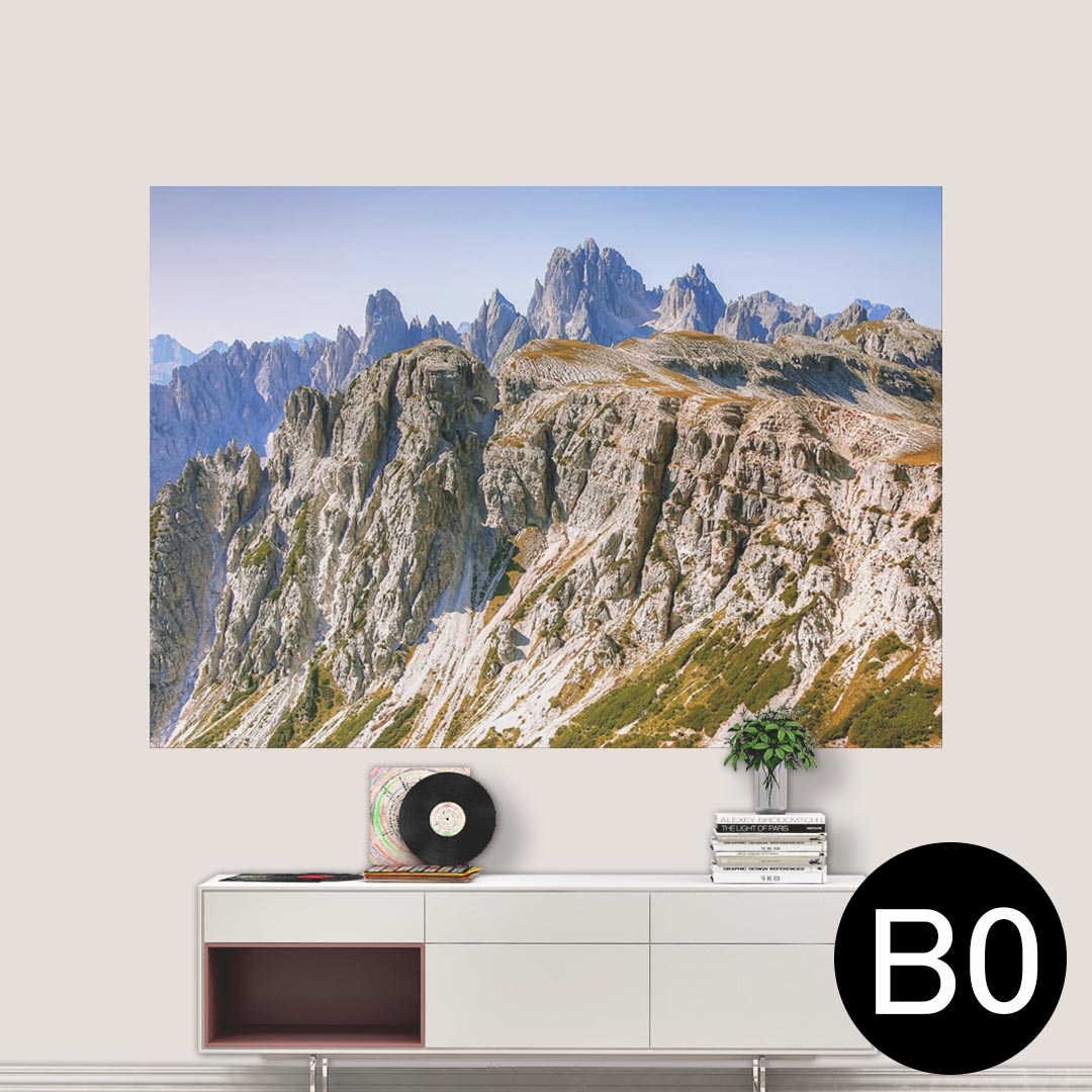 サイズが選べる！ポスター ウォールステッカー シール式ステッカー 飾り A0 A1 A2 A3 A4 A5 B0 B1 B2 B3 B4 B5 写真 フォト 壁 インテリア おしゃれ 剥がせるwall sticker poster 033401 アート 月夜 海 山　写真　景色　023784