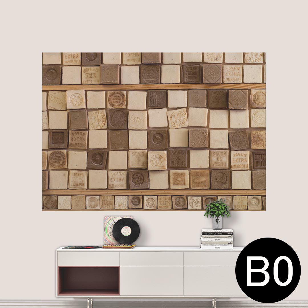 ポステッカー ポスター ウォールステッカー シール式ステッカー 飾り 1030mm×1456mm B0 写真 フォト 壁 インテリア おしゃれ 剥がせる wall sticker poster 023813 石鹸 サボン 柄