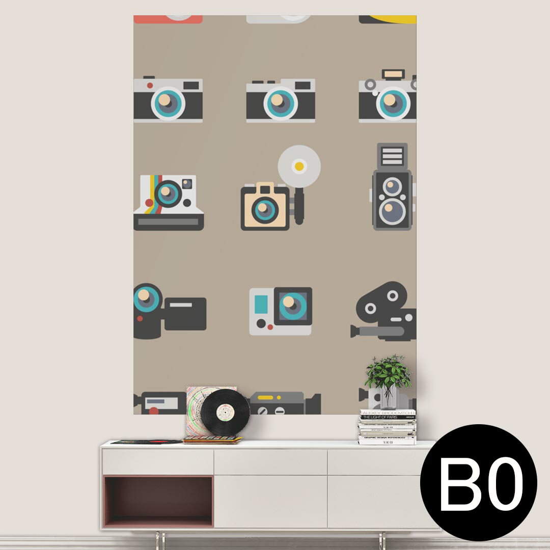 ポステッカー ポスター ウォールステッカー シール式ステッカー 飾り 1030mm×1456mm B0 写真 フォト 壁 インテリア おしゃれ 剥がせる wall sticker poster 010364 カメラ　ビデオ　イラスト