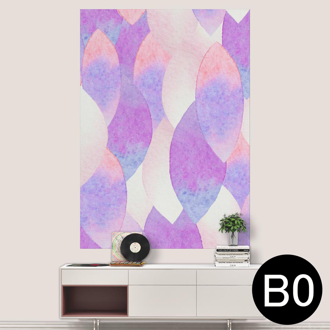 ポステッカー ポスター ウォールステッカー シール式ステッカー 飾り 1030mm×1456mm B0 写真 フォト 壁 インテリア おしゃれ 剥がせる wall sticker poster 012694 パステル　水彩