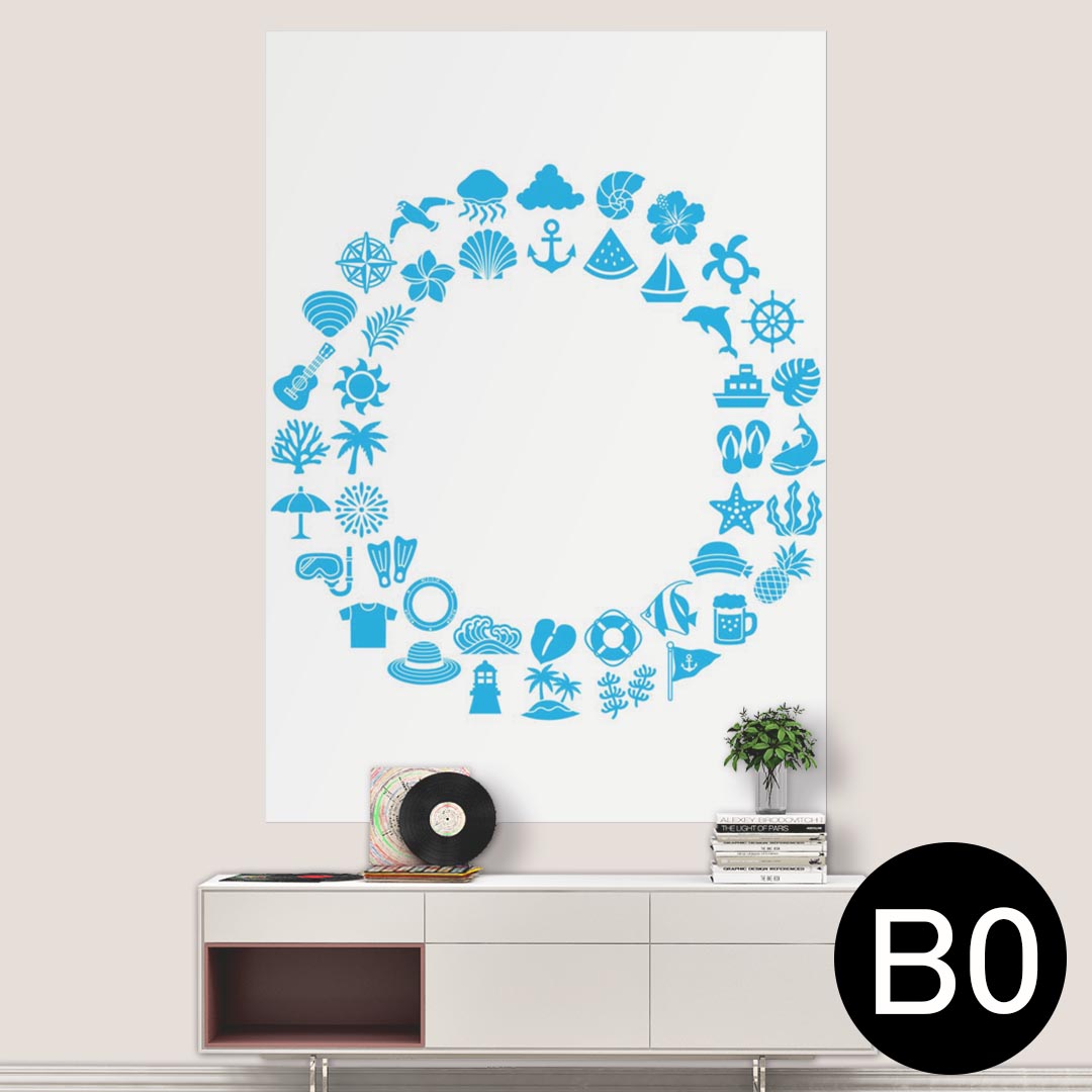 ポステッカー ポスター ウォールステッカー シール式ステッカー 飾り 1030mm×1456mm B0 写真 フォト 壁..