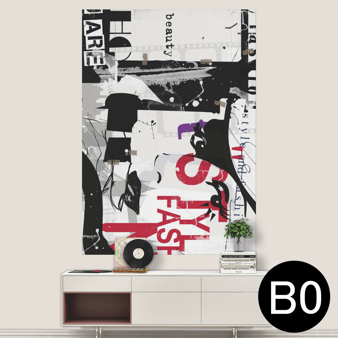 ポステッカー ポスター ウォールステッカー シール式ステッカー 飾り 1030mm×1456mm B0 写真 フォト 壁 インテリア おしゃれ 剥がせる wall sticker poster 014403 ファッション　英語