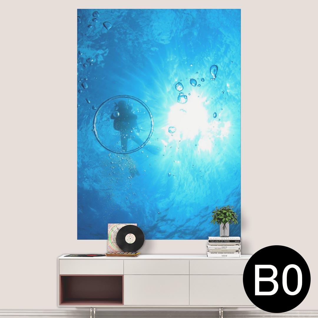 ポステッカー ポスター ウォールステッカー シール式ステッカー 飾り 1030mm×1456mm B0 写真 フォト 壁..