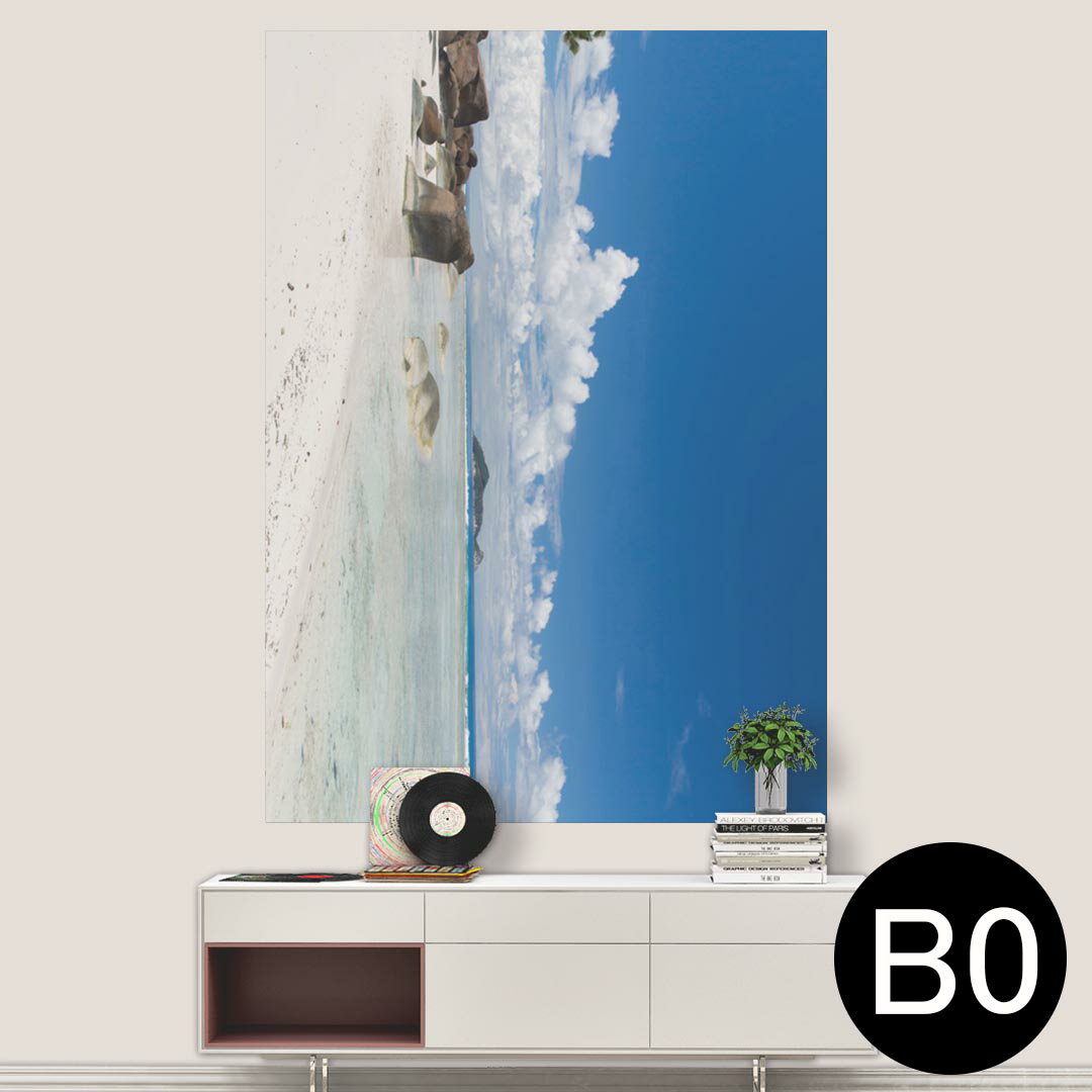 サイズが選べる！ポスター ウォールステッカー シール式ステッカー 飾り A0 A1 A2 A3 A4 A5 B0 B1 B2 B3 B4 B5 写真 フォト 壁 インテリア おしゃれ 剥がせるwall sticker poster 033401 アート 月夜 海 秋 葉っぱ 　033403