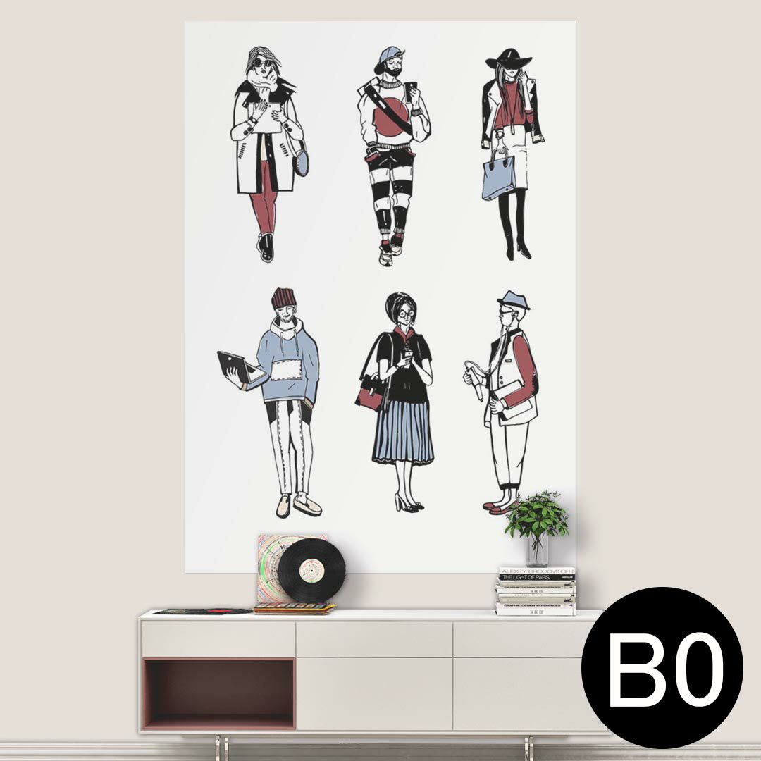 ポステッカー ポスター ウォールステッカー シール式ステッカー 飾り 1030mm×1456mm B0 写真 フォト 壁..