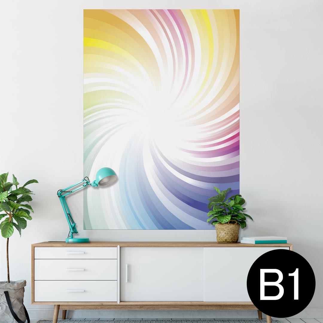 ポスター ウォールステッカー シール式ステッカー 飾り 728×1030mm B1 写真 フォト 壁 インテリア おしゃれ 　剥がせる wall sticker poster 002123 カラフル　シンプル