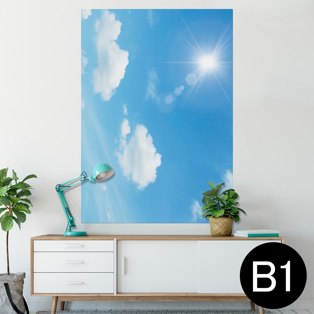 ポスター ウォールステッカー シール式ステッカー 飾り 728×1030mm B1 写真 フォト 壁 インテリア おしゃれ 　剥がせる wall sticker poster 002835 空　写真