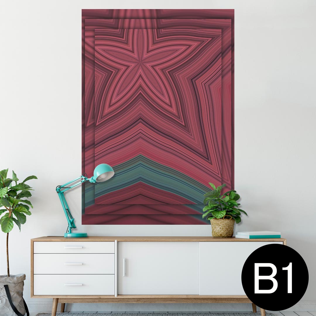 ポスター ウォールステッカー シール式ステッカー 飾り 728×1030mm B1 写真 フォト 壁 インテリア おしゃれ 　剥がせる wall sticker poster 022895 花　柄