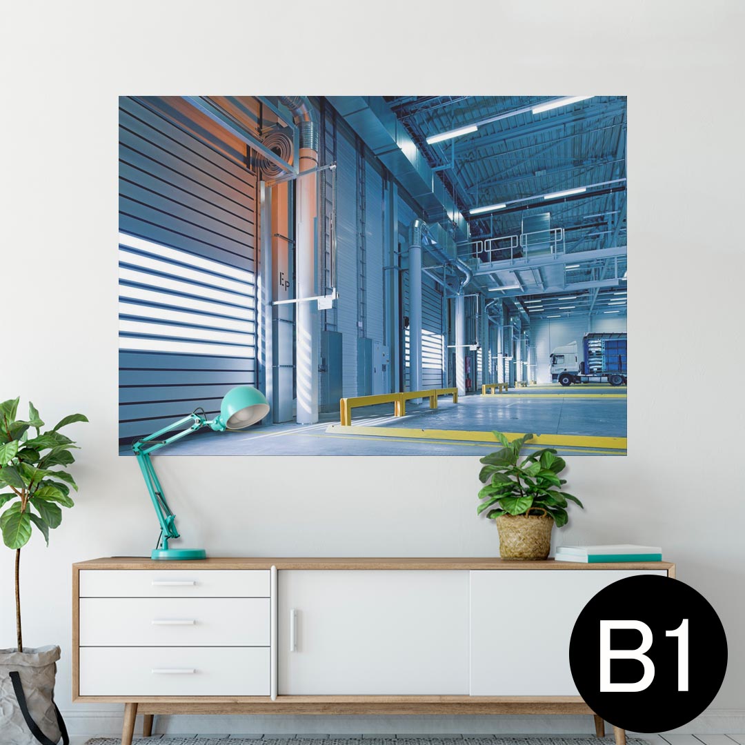 ポスター ウォールステッカー シール式ステッカー 飾り 728×1030mm B1 写真 フォト 壁 インテリア おしゃれ 剥がせる wall sticker poster 025959 倉庫 シャッター