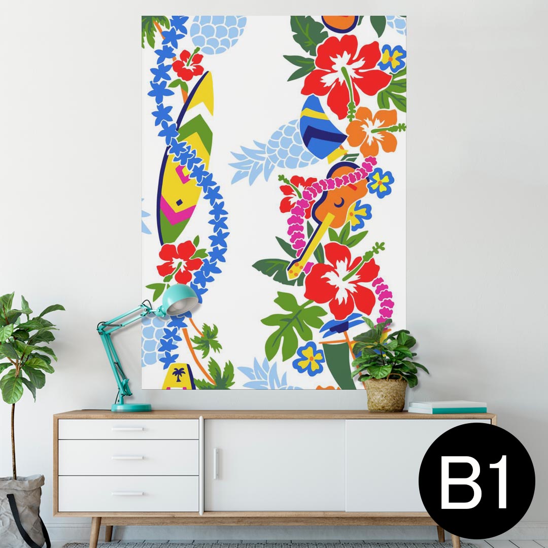 ポスター ウォールステッカー シール式ステッカー 飾り 728×1030mm B1 写真 フォト 壁 インテリア おしゃれ 　剥がせる wall sticker poster 006871 花　　ハワイ