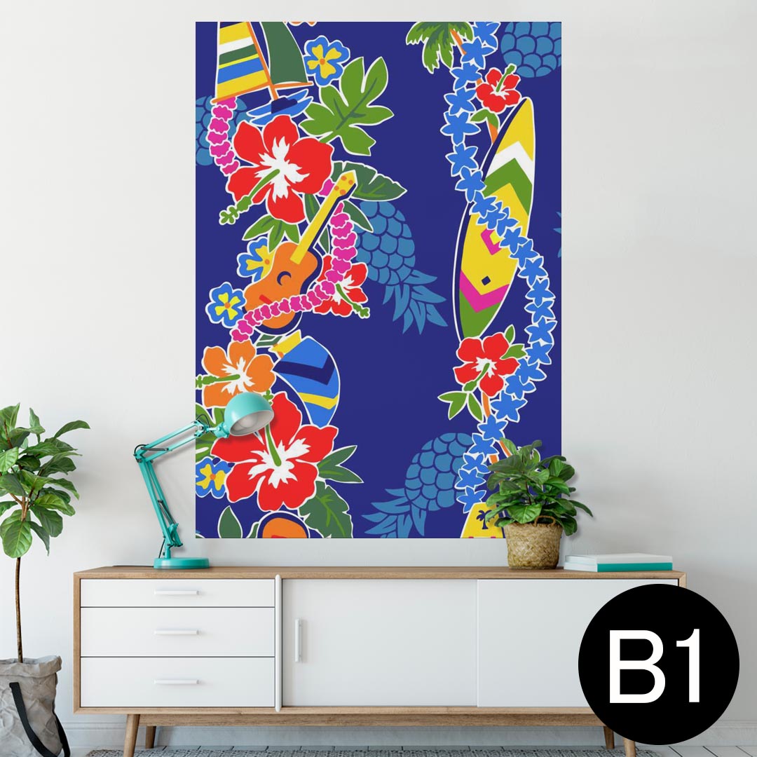 ポスター ウォールステッカー シール式ステッカー 飾り 728×1030mm B1 写真 フォト 壁 インテリア おしゃれ 　剥がせる wall sticker poster 006872 花　　ハワイ