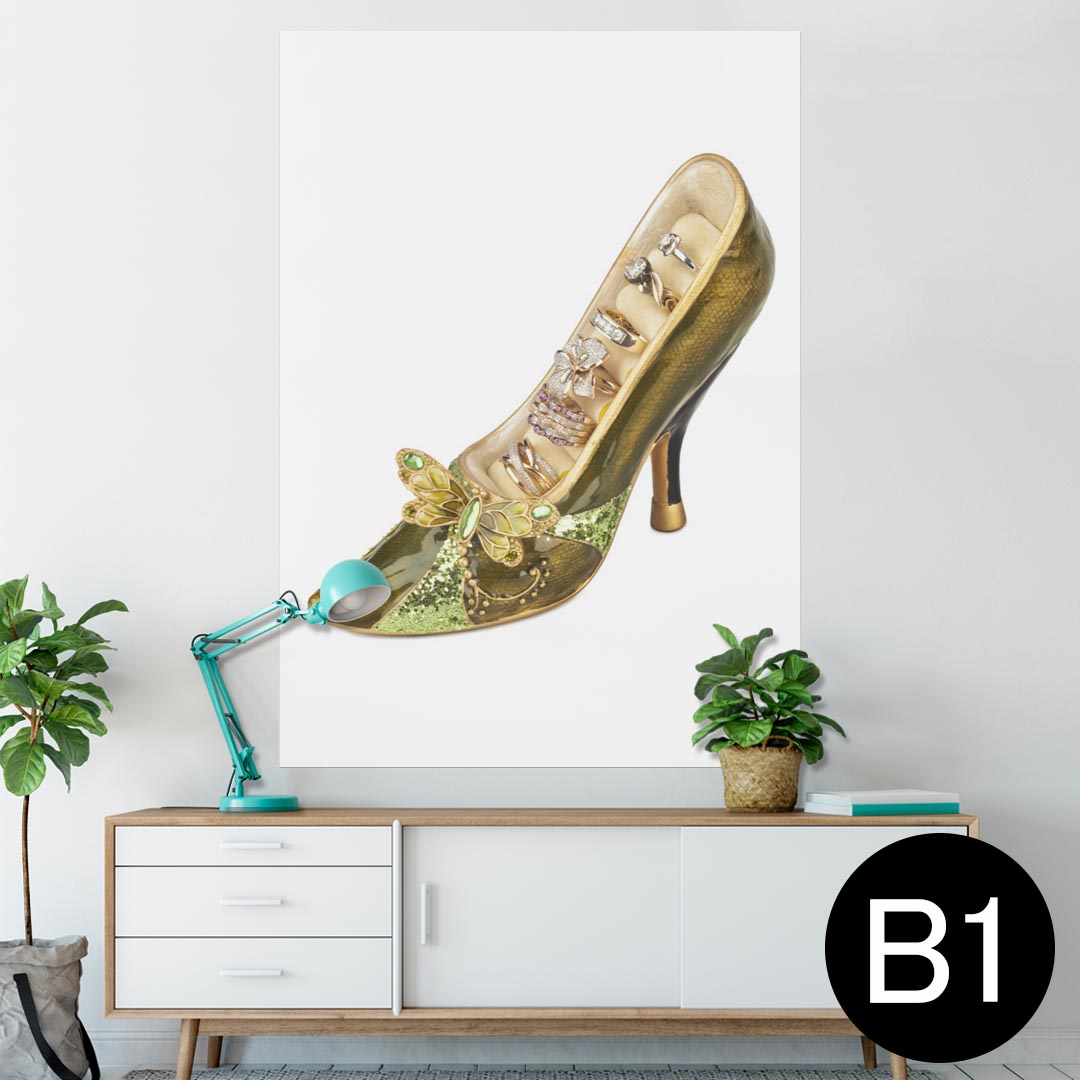 ポスター ウォールステッカー シール式ステッカー 飾り 728×1030mm B1 写真 フォト 壁 インテリア おしゃれ 　剥がせる wall sticker poster 008905 写真　靴　指輪