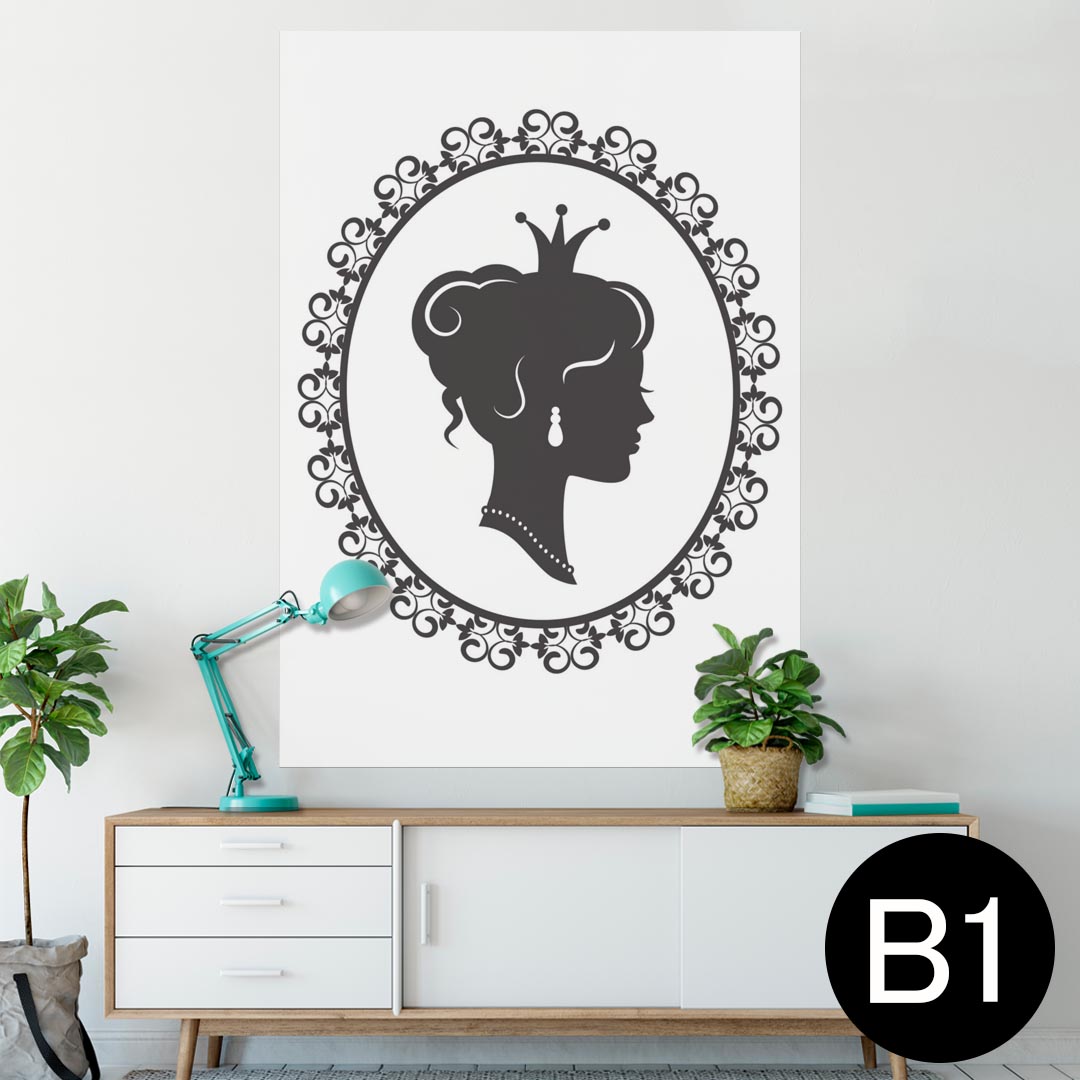 ポスター ウォールステッカー シール式ステッカー 飾り 728×1030mm B1 写真 フォト 壁 インテリア おしゃれ 剥がせる wall sticker poster 009790 人物 モノクロ アンティーク