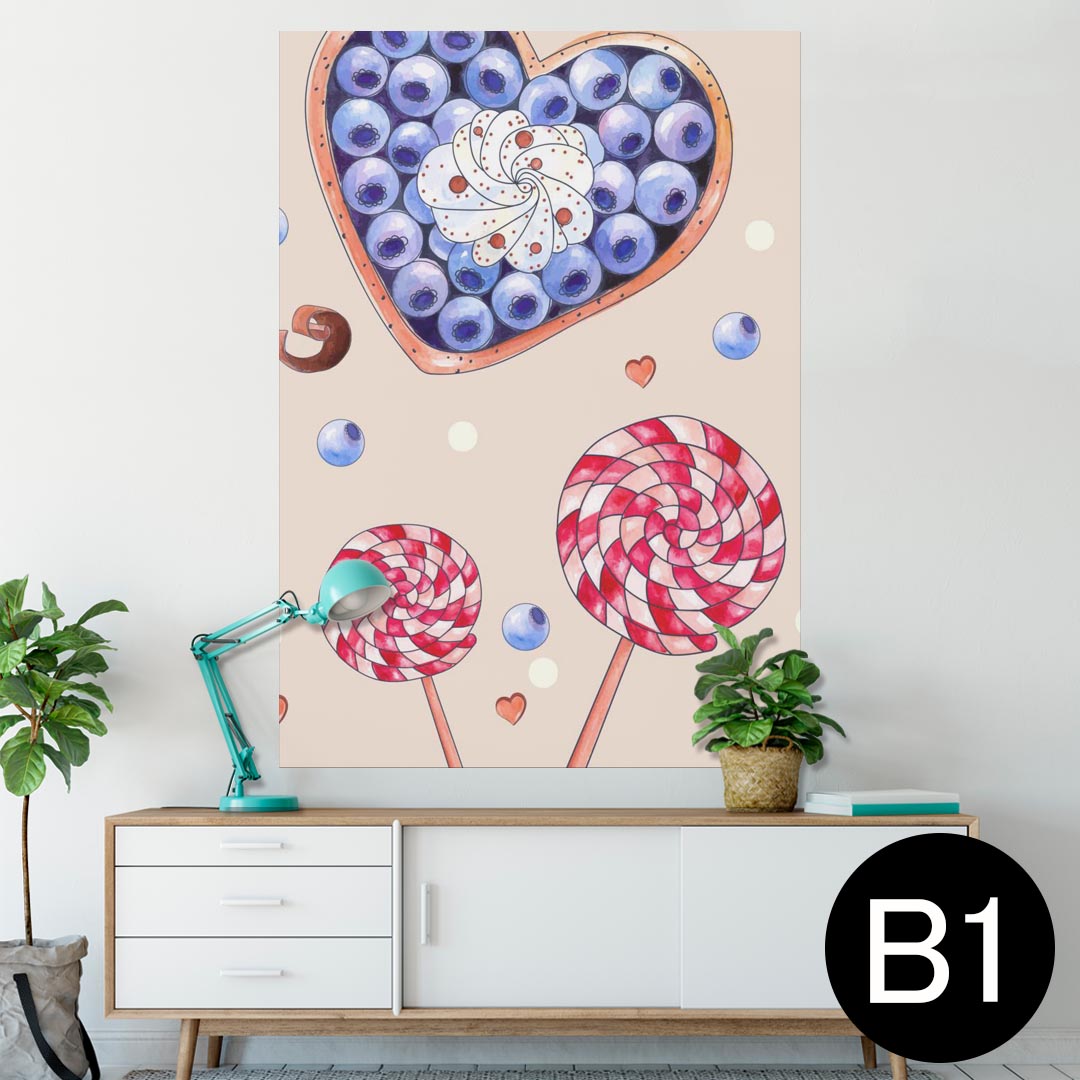 楽天kabeコレポスター ウォールステッカー シール式ステッカー 飾り 728×1030mm B1 写真 フォト 壁 インテリア おしゃれ 　剥がせる wall sticker poster 013459 ケーキ　デザート　お菓子