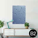 ポスター ウォールステッカー シール式ステッカー 飾り 515×728mm B2 写真 フォト 壁 インテリア おしゃれ 剥がせる wall sticker poster 001750 水玉 シャボン玉 バブル