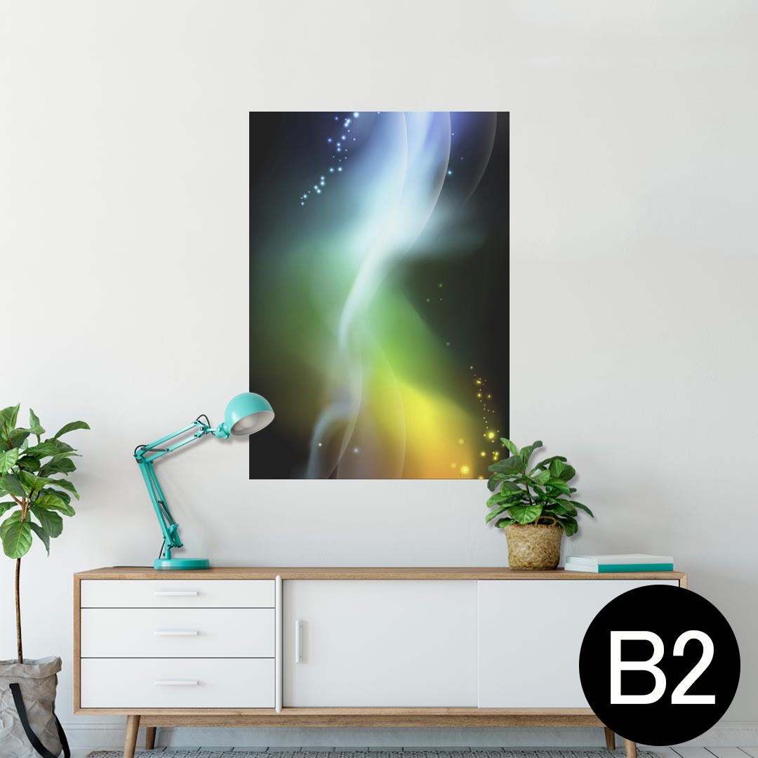 ポスター ウォールステッカー シール式ステッカー 飾り 515×728mm B2 写真 フォト 壁 インテリア おしゃれ 剥がせる wall sticker poster 002294 カラフル　蛍光