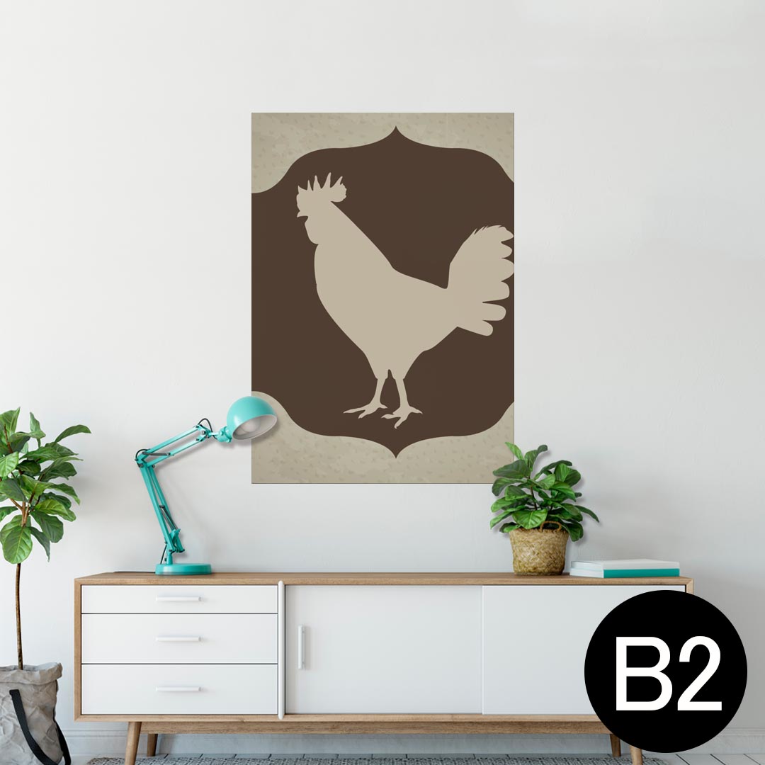 ポスター ウォールステッカー シール式ステッカー 飾り 515×728mm B2 写真 フォト 壁 インテリア おし..