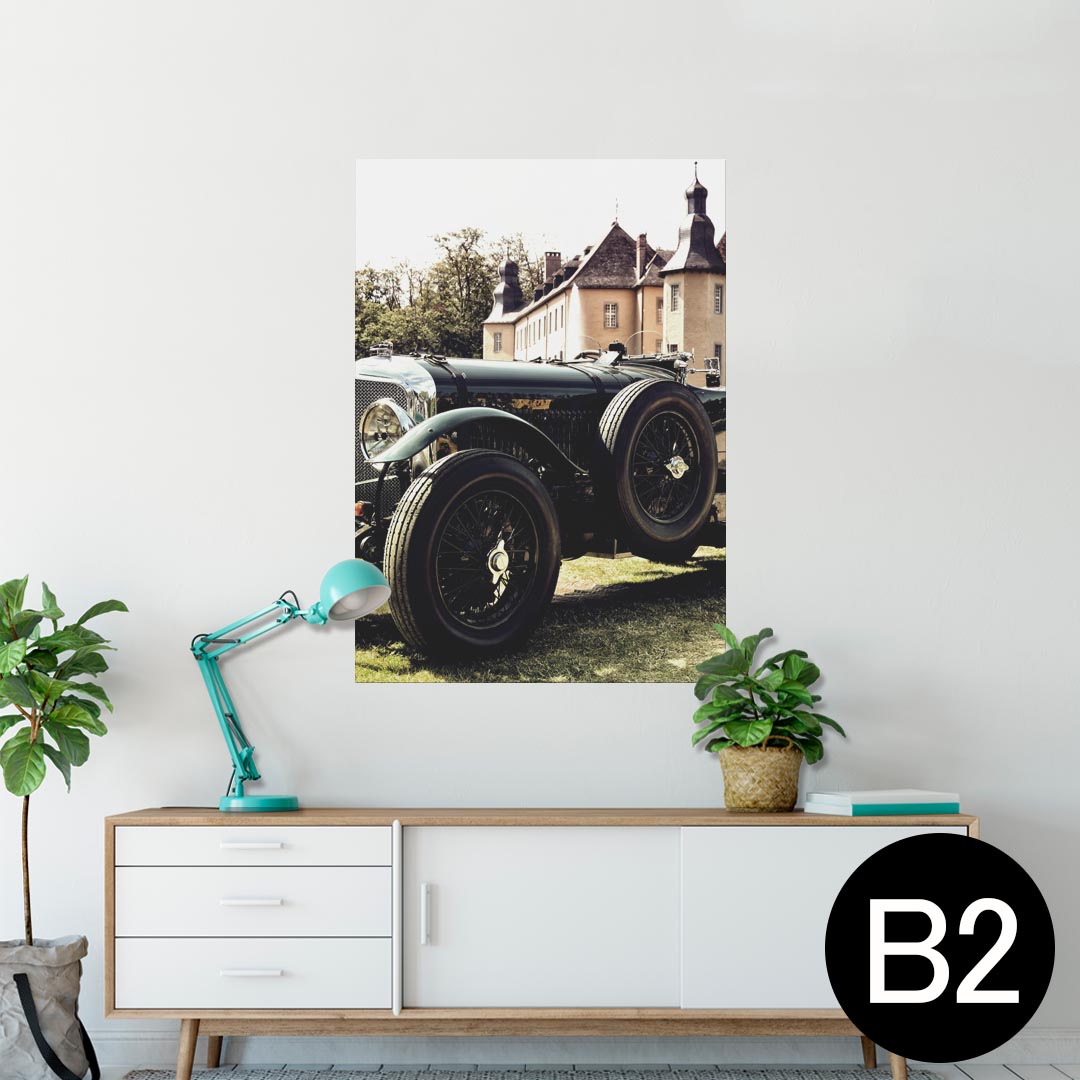 ポスター ウォールステッカー シール式ステッカー 飾り 515×728mm B2 写真 フォト 壁 インテリア おしゃれ 剥がせる wall sticker poster 022873 車　写真