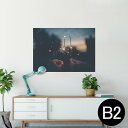 ポスター ウォールステッカー シール式ステッカー 飾り 515×728mm B2 写真 フォト 壁 インテリア おしゃれ 剥がせる wall sticker poster 023194 花火 写真
