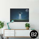 |X^[ EH[XebJ[ V[XebJ[  515~728mm B2 ʐ^ tHg  CeA   wall sticker poster 023817 Fl@UFO@