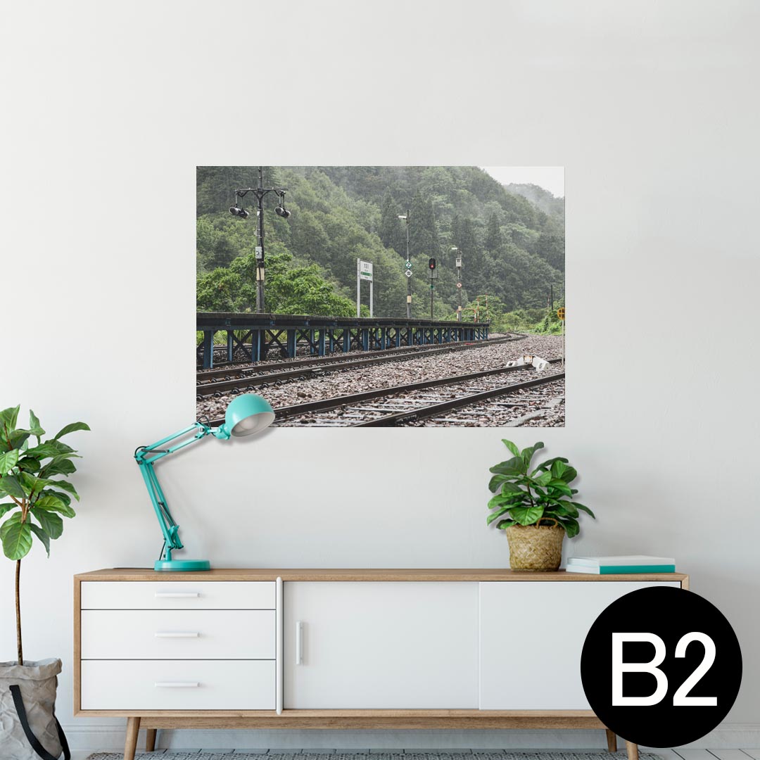 ポスター ウォールステッカー シール式ステッカー 飾り 515×728mm B2 写真 フォト 壁 インテリア おし..