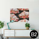 ポスター ウォールステッカー シール式ステッカー 飾り 515×728mm B2 写真 フォト 壁 インテリア おしゃれ 剥がせる wall sticker poster 025886 スイーツ いちご クロワッサン パン