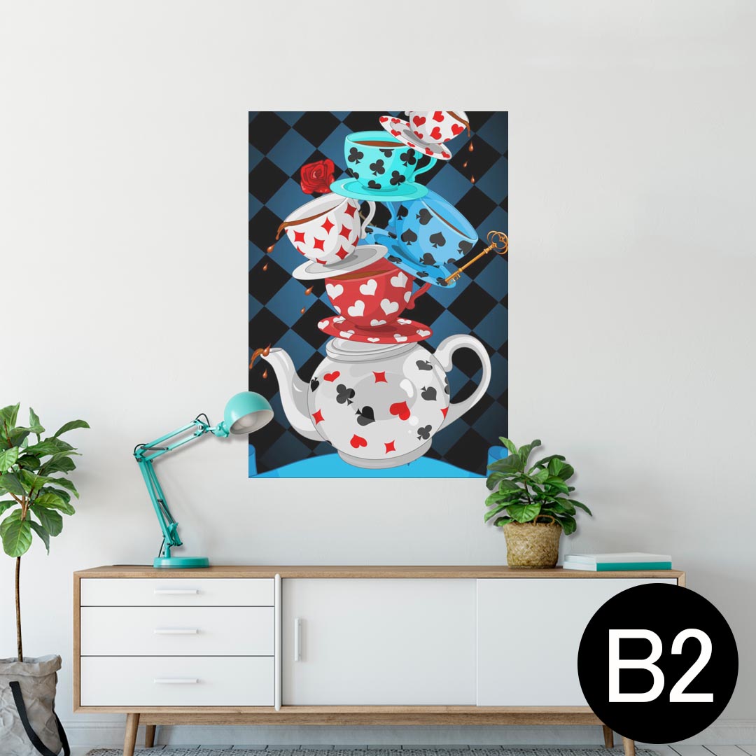 ポスター ウォールステッカー シール式ステッカー 飾り 515×728mm B2 写真 フォト 壁 インテリア おし..