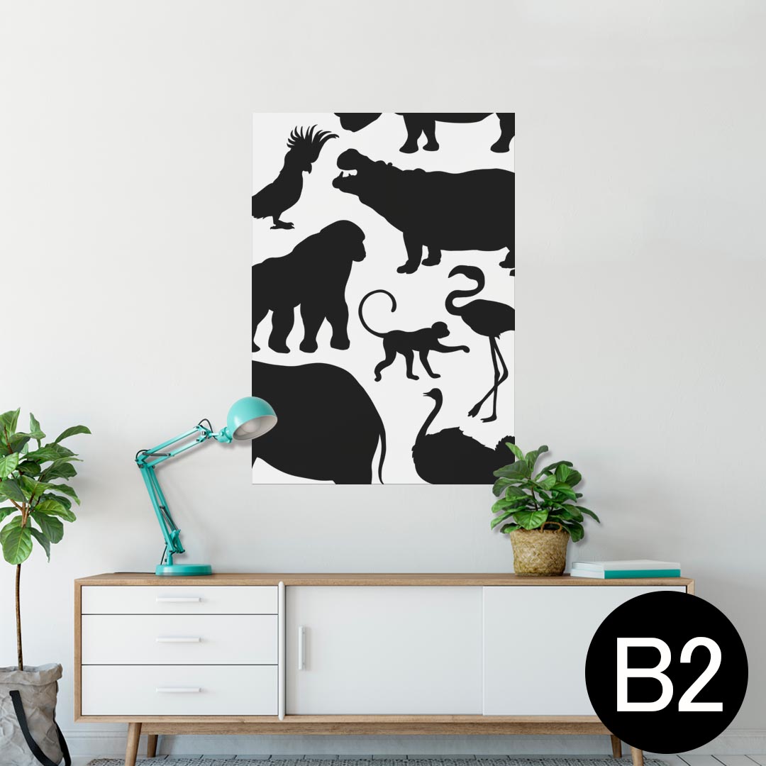 ポスター ウォールステッカー シール式ステッカー 飾り 515×728mm B2 写真 フォト 壁 インテリア おし..