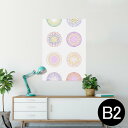 ポスター ウォールステッカー シール式ステッカー 飾り 515×728mm B2 写真 フォト 壁 インテリア おしゃれ 剥がせる wall sticker poster 009686 花火 カラフル シンプル