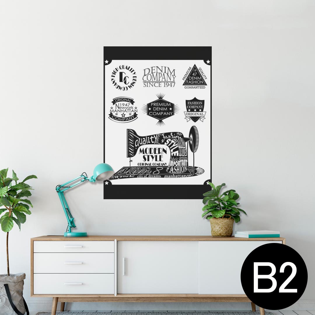 ポスター ウォールステッカー シール式ステッカー 飾り 515×728mm B2 写真 フォト 壁 インテリア おし..