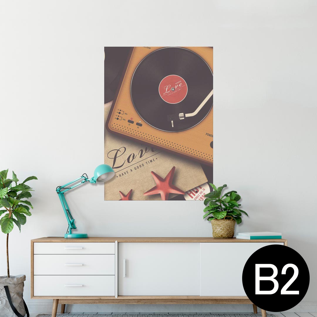 ポスター ウォールステッカー シール式ステッカー 飾り 515×728mm B2 写真 フォト 壁 インテリア おし..