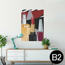 ポスター ウォールステッカー シール式ステッカー 飾り 515×728mm B2 写真 フォト 壁 インテリア おしゃれ 剥がせる wall sticker poster 012977 おしゃれ リップ マニキュア