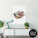 ポスター ウォールステッカー シール式ステッカー 飾り 515×728mm B2 写真 フォト 壁 インテリア おしゃれ 剥がせる wall sticker p...
