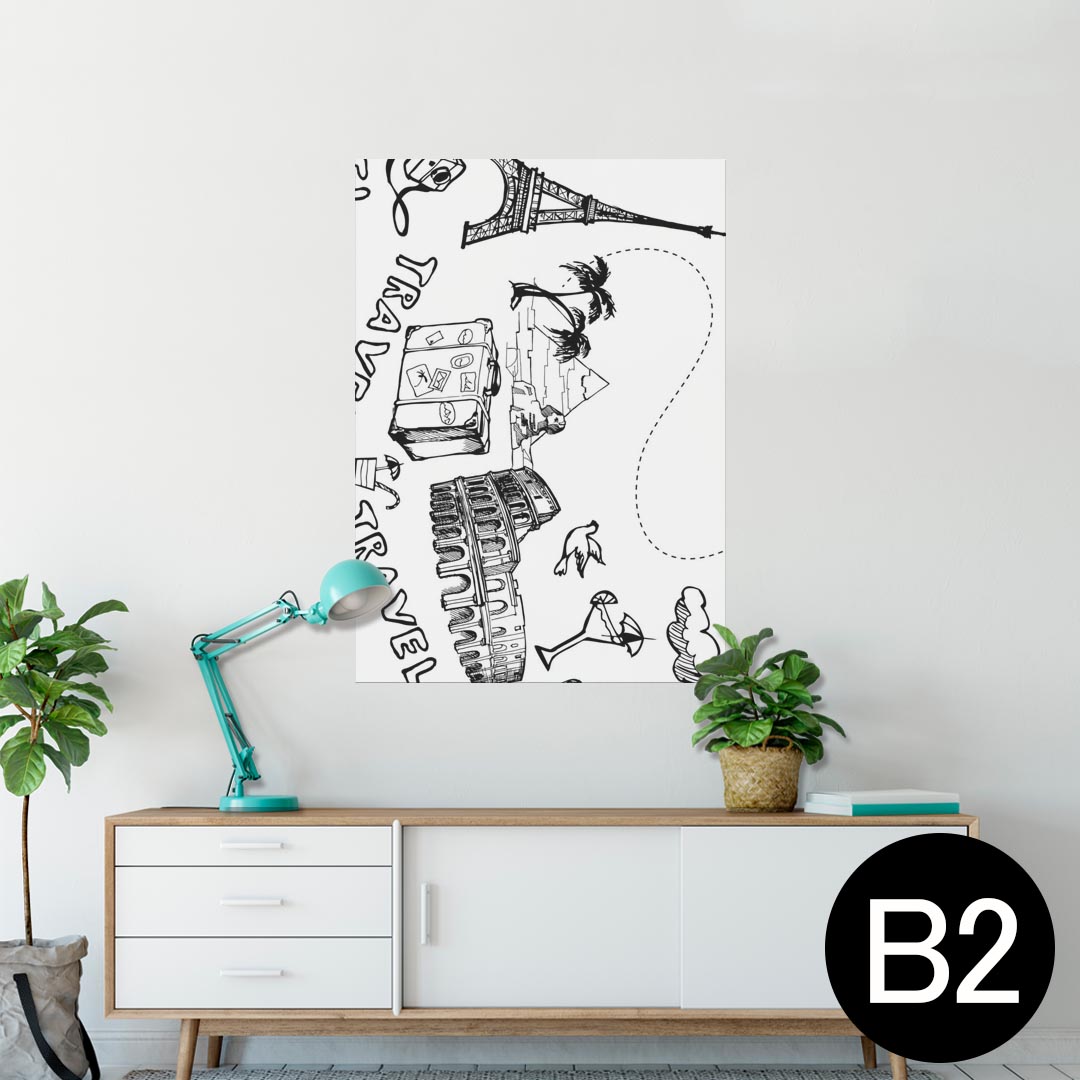 ポスター ウォールステッカー シール式ステッカー 飾り 515×728mm B2 写真 フォト 壁 インテリア おしゃれ 剥がせる wall sticker poster 014227 旅行 風景 トラベル
