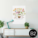 ポスター ウォールステッカー シール式ステッカー 飾り 515×728mm B2 写真 フォト 壁 インテリア おしゃれ 剥がせる wall sticker poster 015322 イースター たまご とり ケーキ パステル