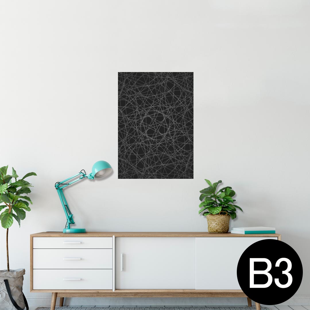 ポスター ウォールステッカー シール式ステッカー 飾り 364×515mm B3 写真 フォト 壁 インテリア おしゃれ 剥がせる wall sticker poster 000308 黒 鉛筆 デザイン