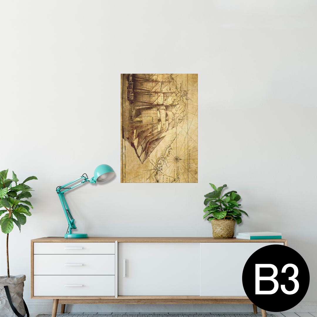 ポスター ウォールステッカー シール式ステッカー 飾り 364×515mm B3 写真 フォト 壁 インテリア おし..