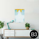 ポスター ウォールステッカー シール式ステッカー 飾り 364×515mm B3 写真 フォト 壁 インテリア おしゃれ 剥がせる wall sticker poster 001439 雪の結晶 冬 シャボン玉