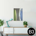 ポスター ウォールステッカー シール式ステッカー 飾り 364×515mm B3 写真 フォト 壁 インテリア おしゃれ 剥がせる wall sticker poster 001615 フィールド スタジアム サッカー
