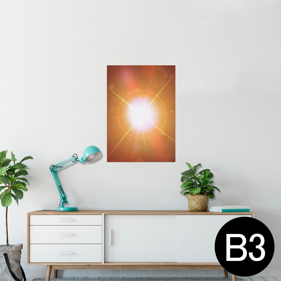 ポスター ウォールステッカー シール式ステッカー 飾り 364×515mm B3 写真 フォト 壁 インテリア おし..