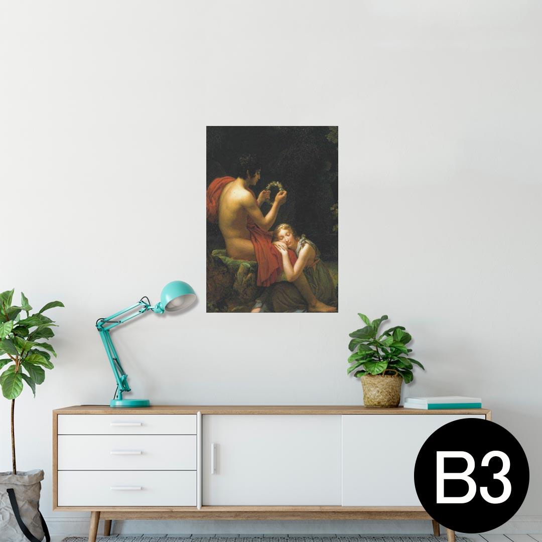 ポスター ウォールステッカー シール式ステッカー 飾り 364×515mm B3 写真 フォト 壁 インテリア おしゃれ 剥がせる wall sticker poster 003214 人物　絵画　イラスト