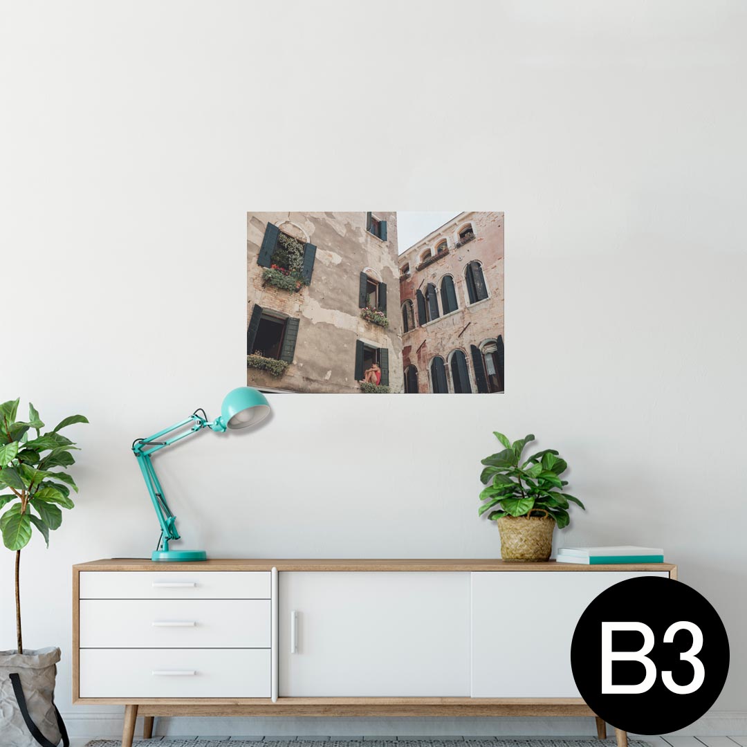 ポスター ウォールステッカー シール式ステッカー 飾り 364×515mm B3 写真 フォト 壁 インテリア おしゃれ 剥がせる wall sticker poster 023039 街　風景　写真