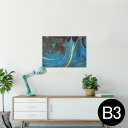 ポスター ウォールステッカー シール式ステッカー 飾り 364×515mm B3 写真 フォト 壁 インテリア おしゃれ 剥がせる wall sticker poster 023153 ペイント 柄
