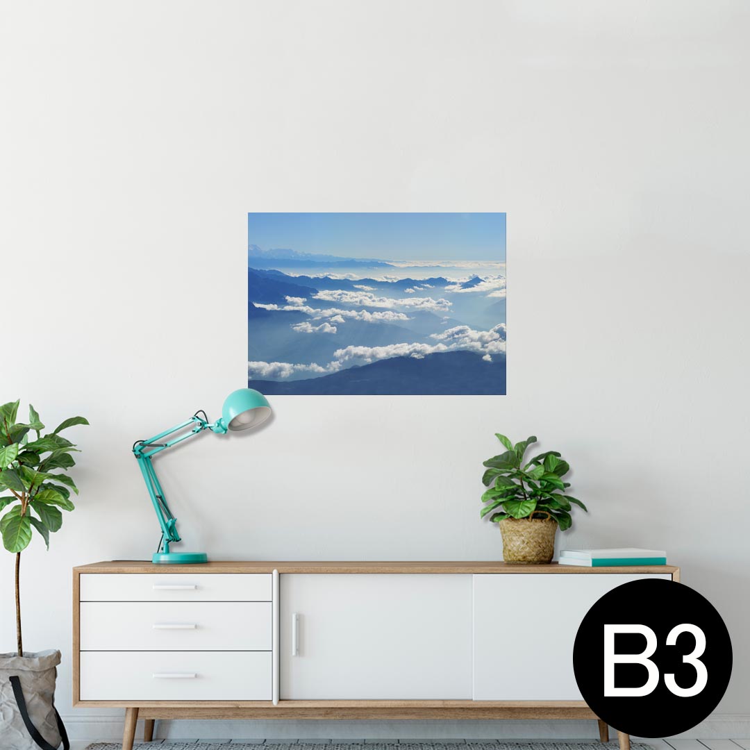 ポスター ウォールステッカー シール式ステッカー 飾り 364×515mm B3 写真 フォト 壁 インテリア おし..