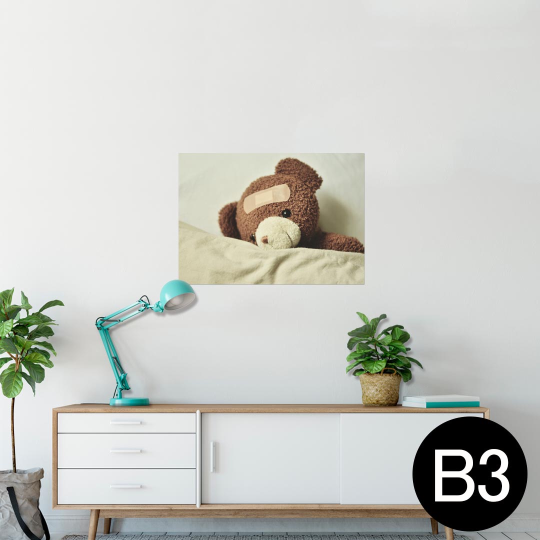 ポスター ウォールステッカー シール式ステッカー 飾り 364×515mm B3 写真 フォト 壁 インテリア おし..