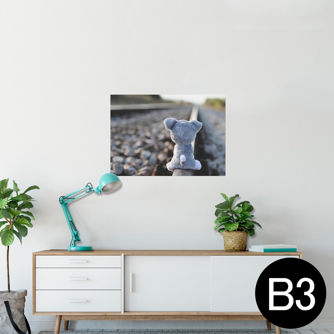 ポスター ウォールステッカー シール式ステッカー 飾り 364×515mm B3 写真 フォト 壁 インテリア おし..