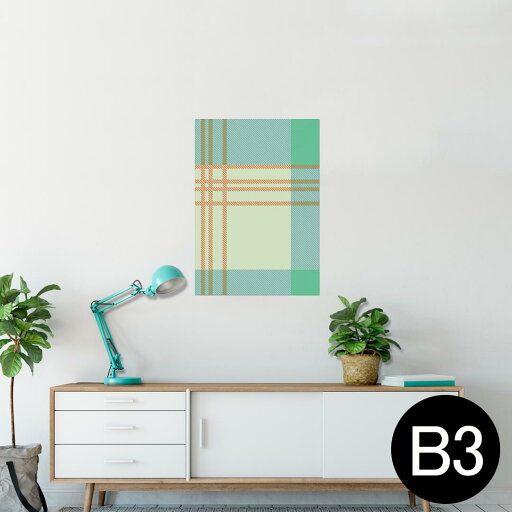 ポスター ウォールステッカー シール式ステッカー 飾り 364×515mm B3 写真 フォト 壁 インテリア おしゃれ 剥がせる wall sticker poster 004378 チェック 模様 青 ポスター ウォールステッカー シール式ステッカー 飾り 364×515mm B3 写真 フォト 壁 インテリア おしゃれ 剥がせる wall sticker poster 004378 チェック 模様 青